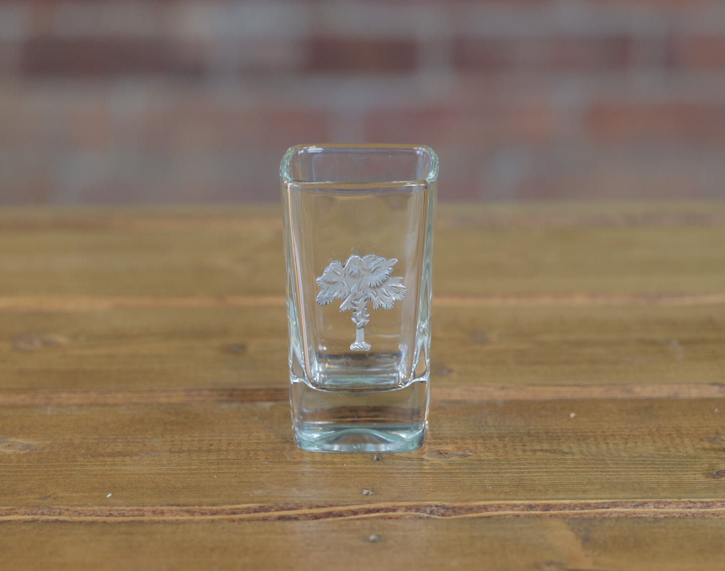 Shot Glass with Pewter Palmetto
