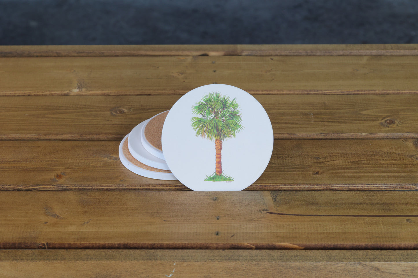 Palmetto Tree Coaster Set