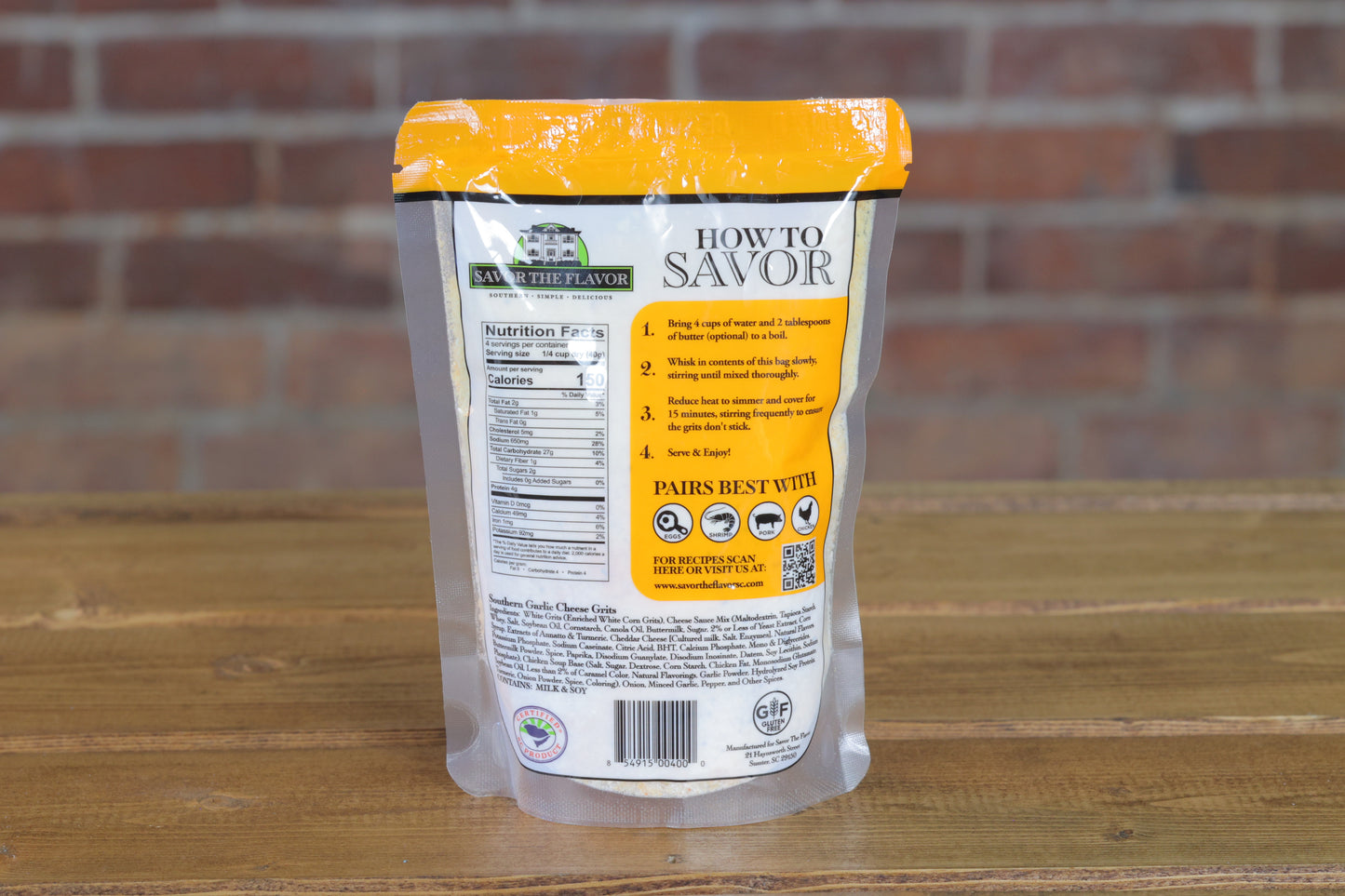 Southern Garlic and Cheese Grits