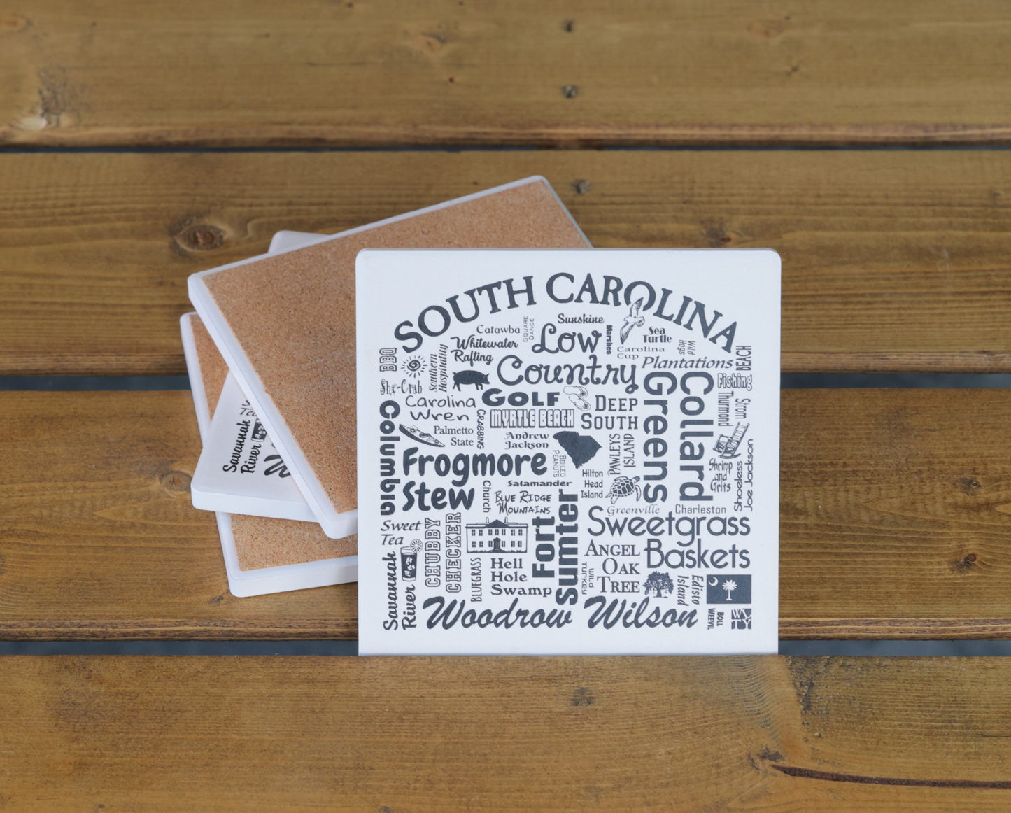 Iconic SC Places and Things Coaster Set