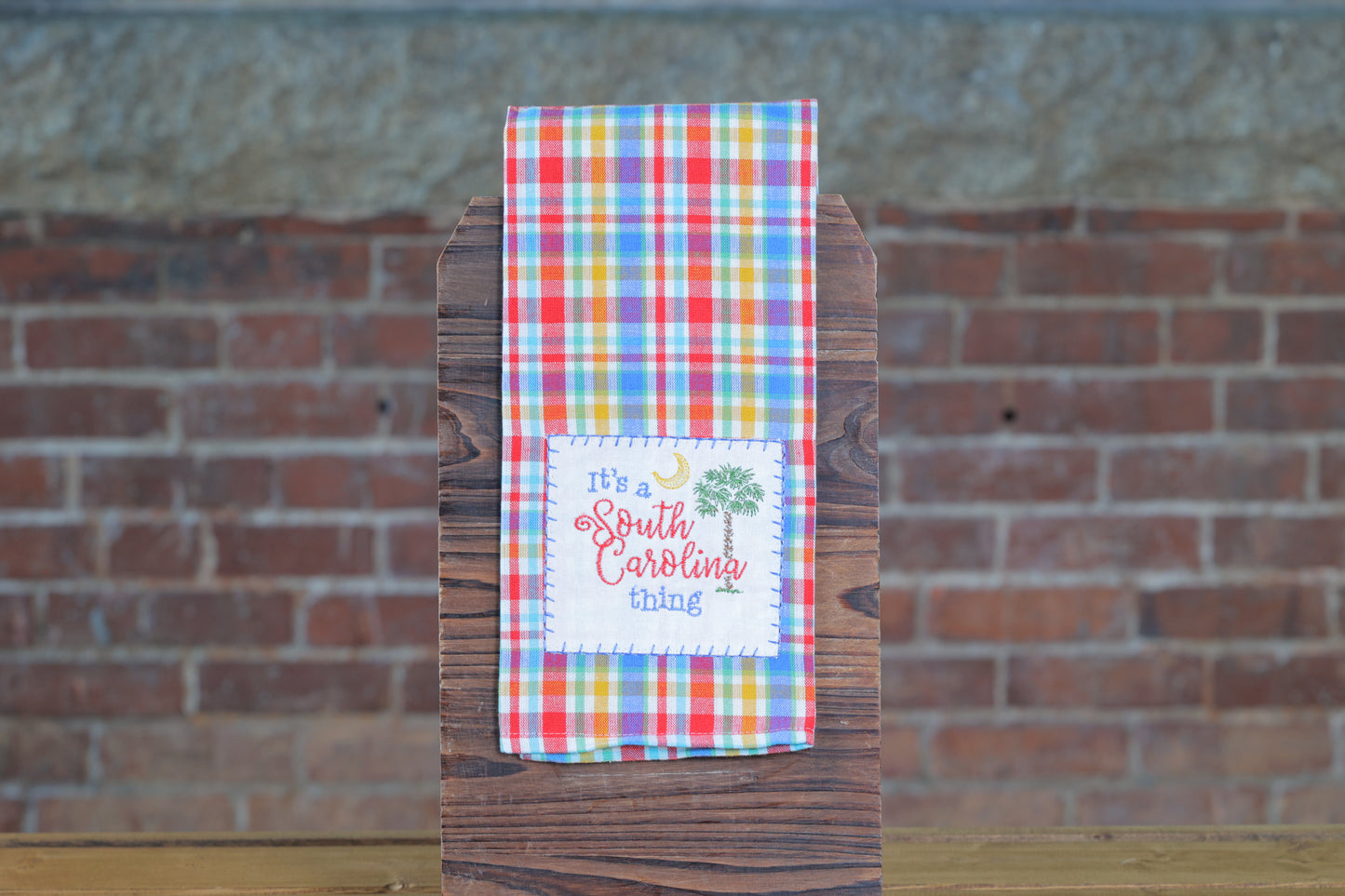 "It's a SC Thing" Plaid Kitchen Towl