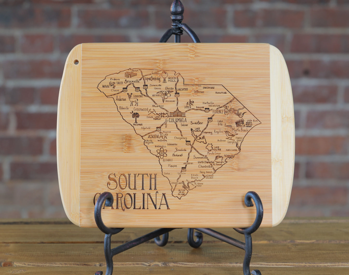 SC Map Cutting and Serving Board