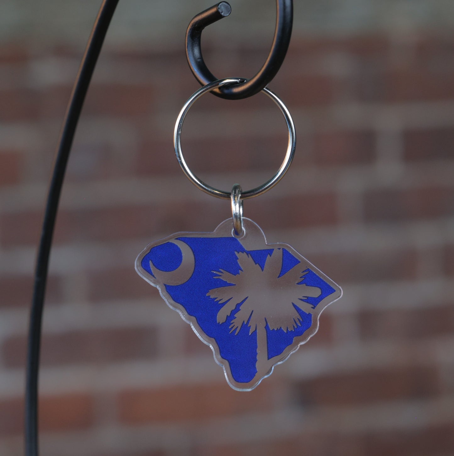 Palmetto and Crescent Keychain