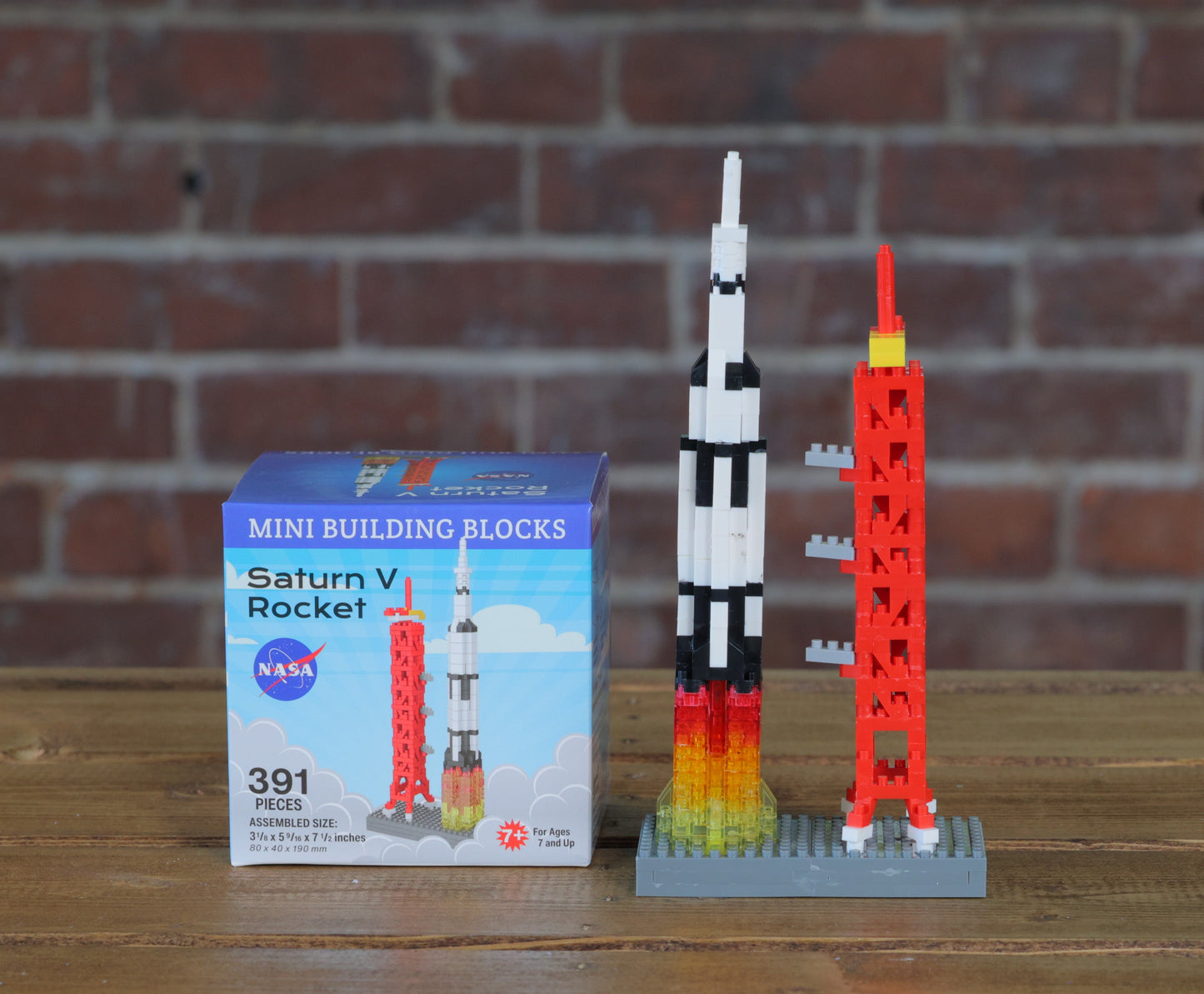 Saturn V Rocket Mini Building Blocks