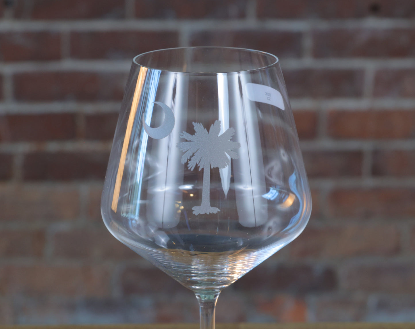 SC State Palmetto Red Wine Glass Set