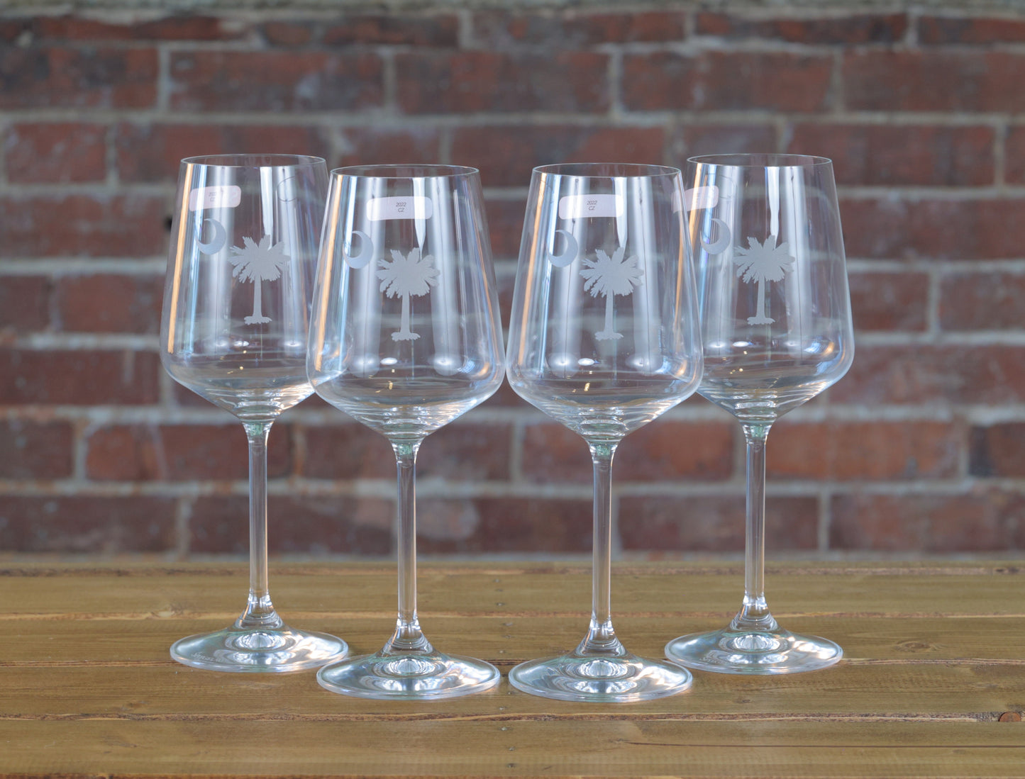 SC State Palmetto White Wine Glass Set