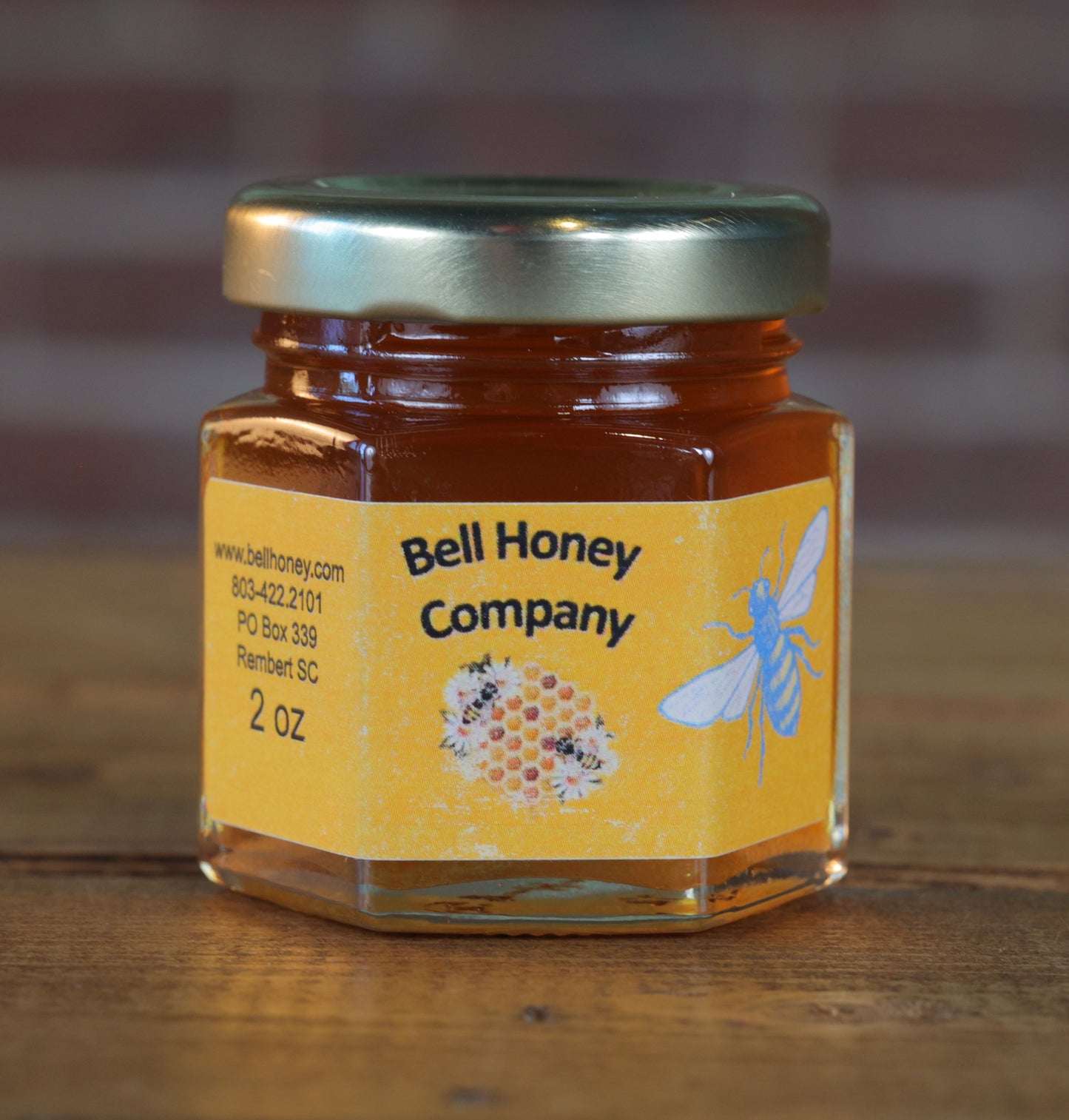 Mini Hexagon Honey Jar