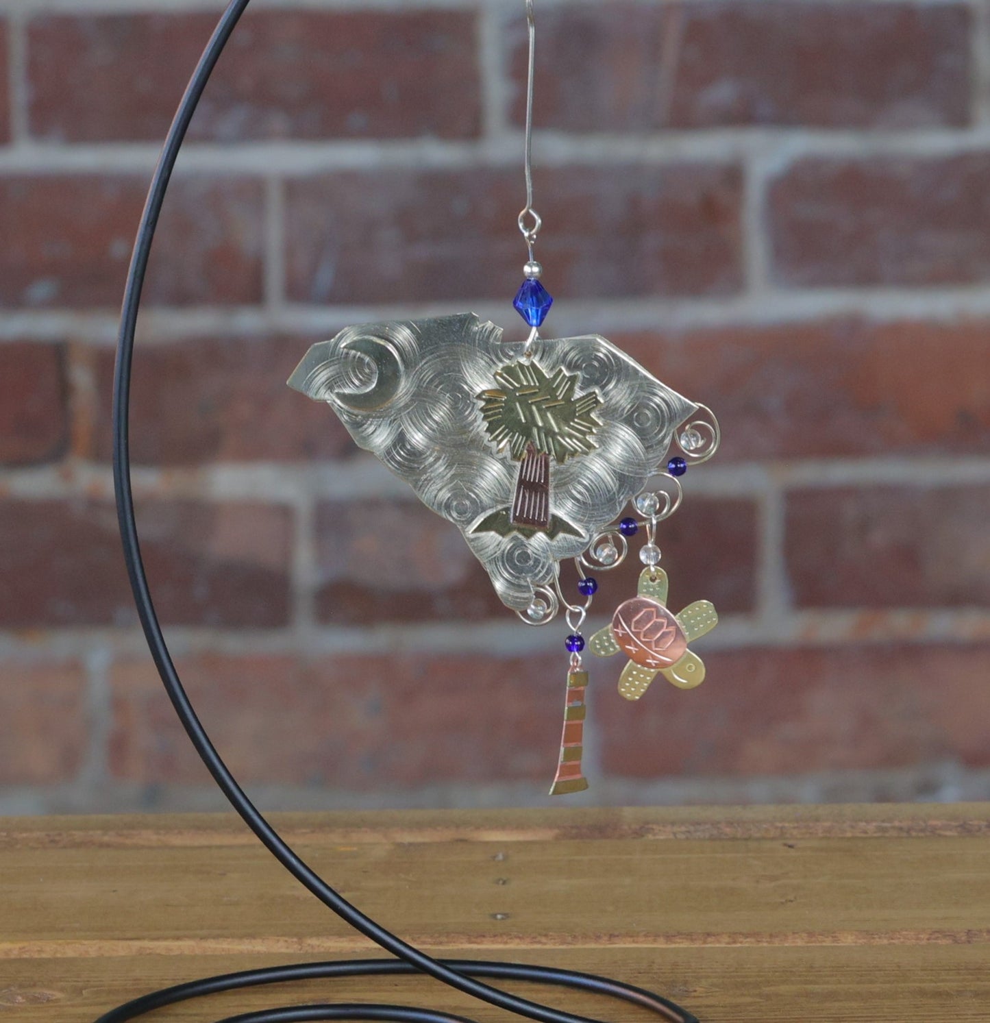 SC Shaped Metal Ornament