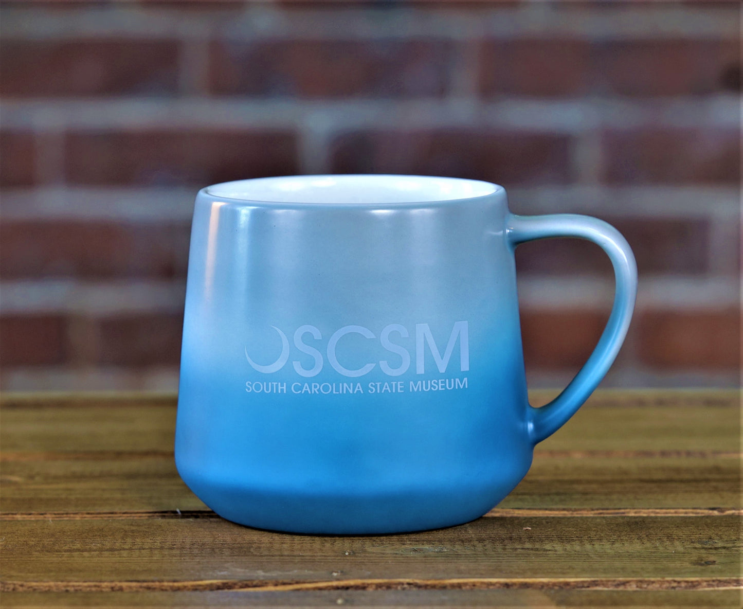 SC State Museum Blue Ombre Mug with Logo